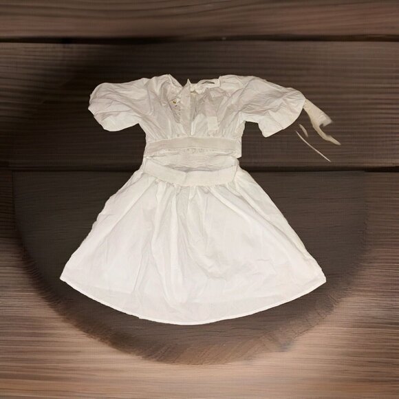 Women’s White Loveriche Dress Cut Out Back Medium Nwt - Picture 2 of 4